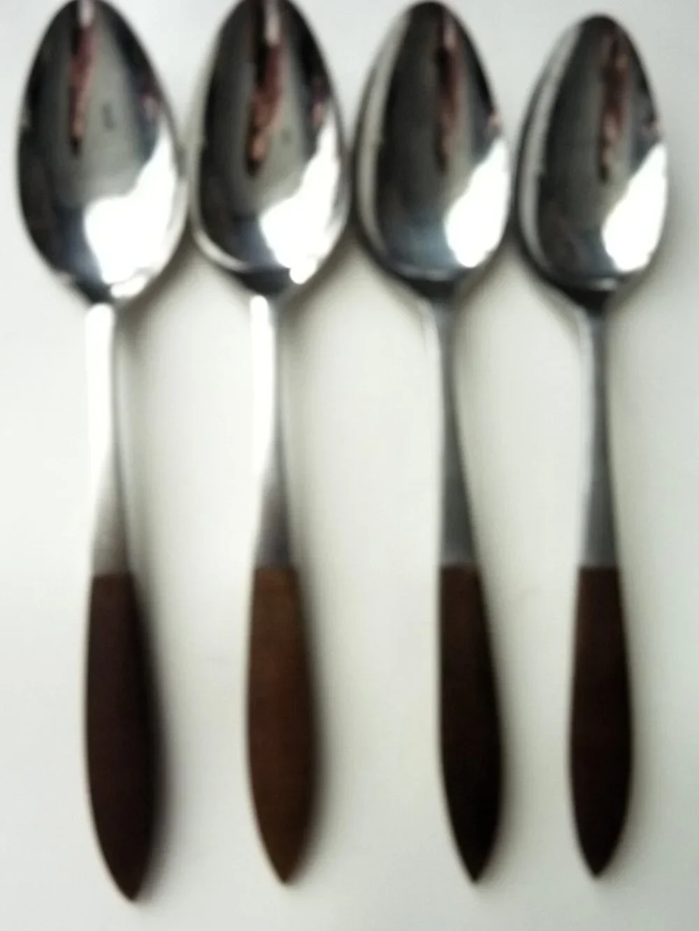 Vintage‎ EPIC Eco Forged Stainless Steel Utensil Serving Spoons Set of 4